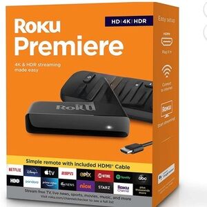 Roku Premiere 4K HDR Streaming Player - Black
